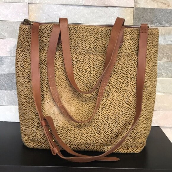 MADEWELL Genuine Calf Hair Med.Transport Tote(4) - Picture 4 of 11